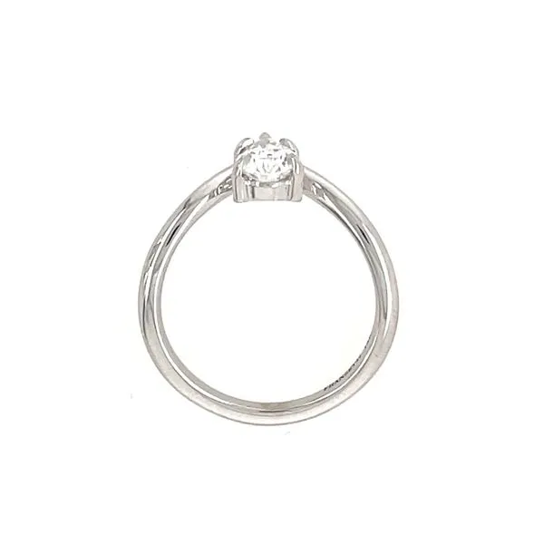 14KW Gold Engagement Ring with Solitaire 0.55 Ct Pear Lab Diamond Image 5 Franzetti Jewelers Austin, TX
