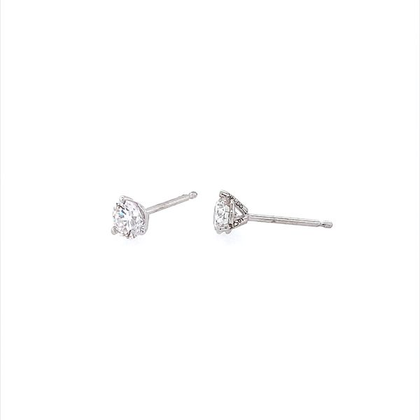 14K White Gold 1/2 CTW Lab Grown Diamond Studs Image 2 Franzetti Jewelers Austin, TX