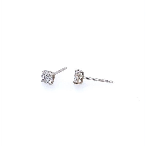 14K White Gold 1/2 CTW Lab Grown Diamond Studs Image 2 Franzetti Jewelers Austin, TX