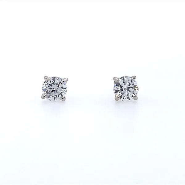 14K White Gold 1/2 CTW Lab Grown Diamond Studs Franzetti Jewelers Austin, TX