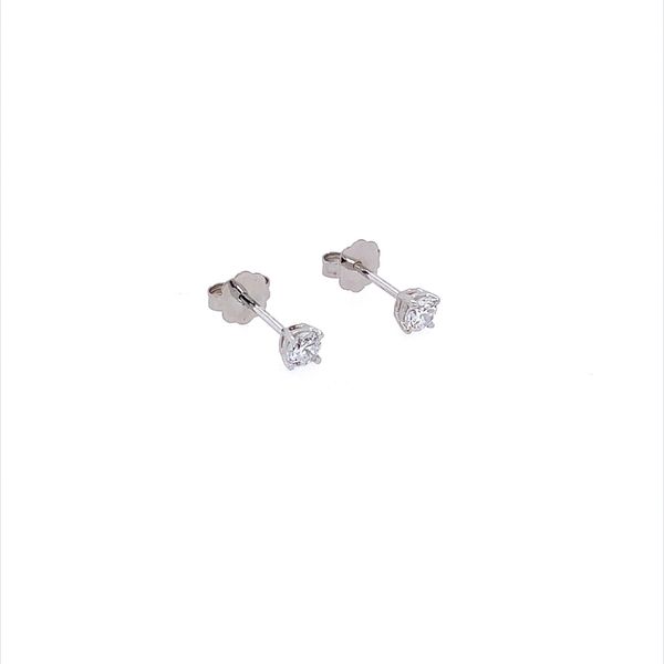 14K White Gold 1/4 CTW Lab Grown Diamond Studs Image 5 Franzetti Jewelers Austin, TX