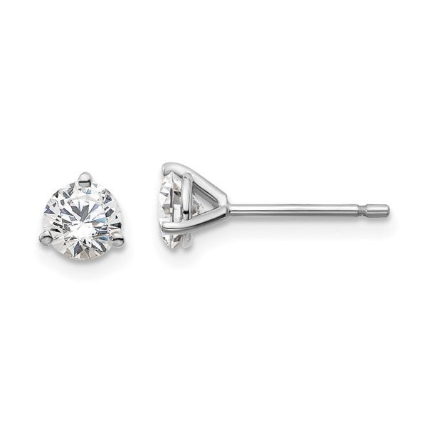 14K White Gold 3/4 CTW Lab Grown Diamond Studs Franzetti Jewelers Austin, TX