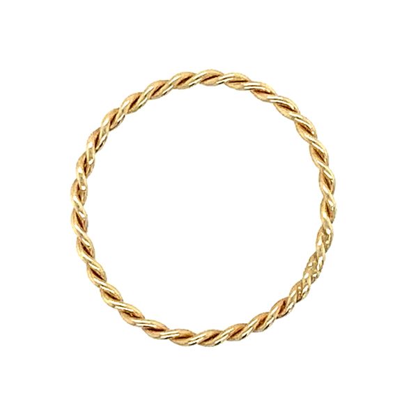 14KY Gold 1.65 mm Handmade Twisted Wire Band Image 2 Franzetti Jewelers Austin, TX