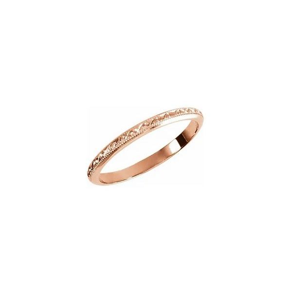  14K Rose Gold Halfway Diamond Anniversary Band Wedding Ring For  Women : Handmade Products