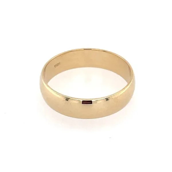 14KY Gold 5 MM Half Round Lightweight Band Image 2 Franzetti Jewelers Austin, TX