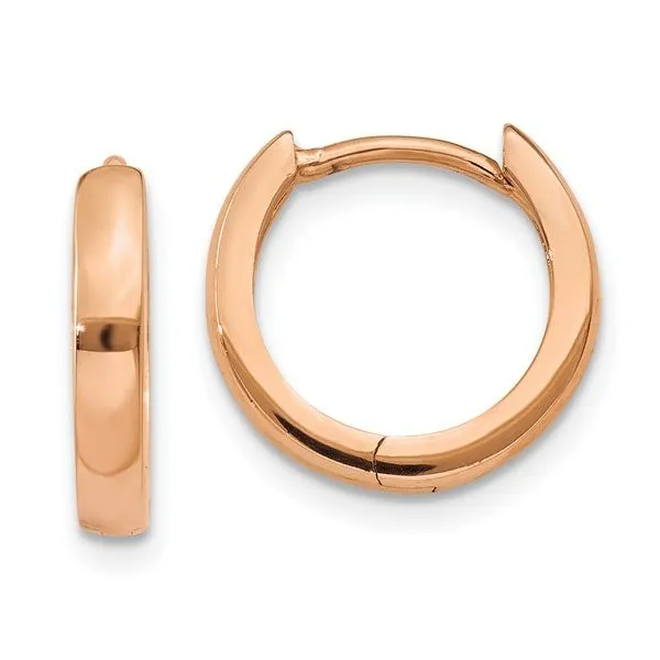 14KR Gold Huggie Hoop Earrings Franzetti Jewelers Austin, TX