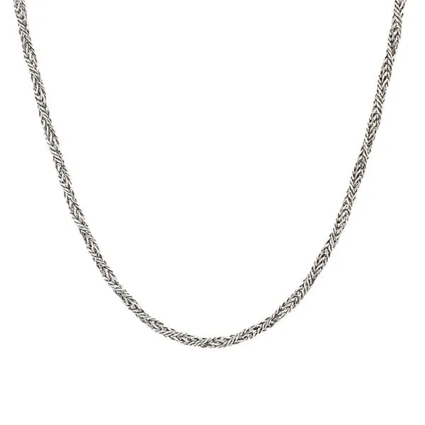 14K White Gold Tinsel Chain 16