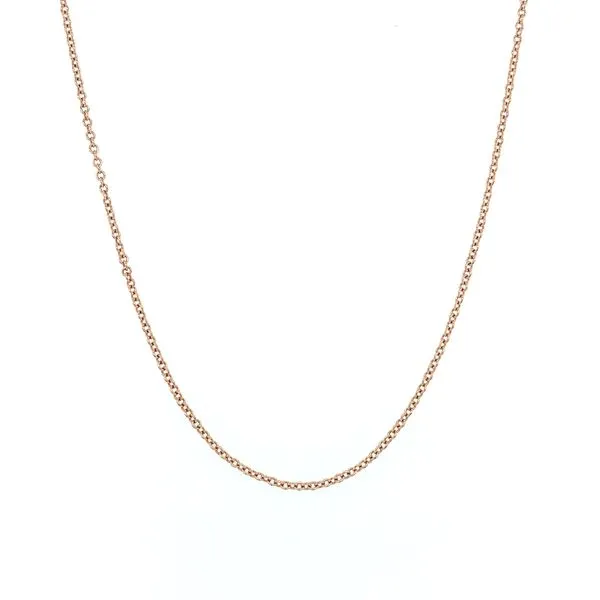 14K Rose Gold 1.10 mm Cable Chain 16