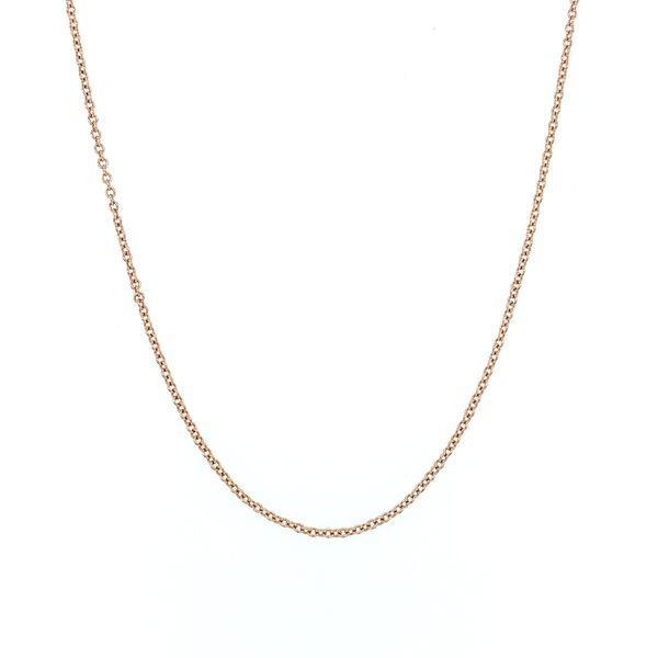 14K Rose Gold 1.10 mm Cable Chain 16