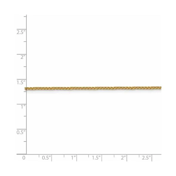 14KY Gold 1.5 mm Spiga Chain 16