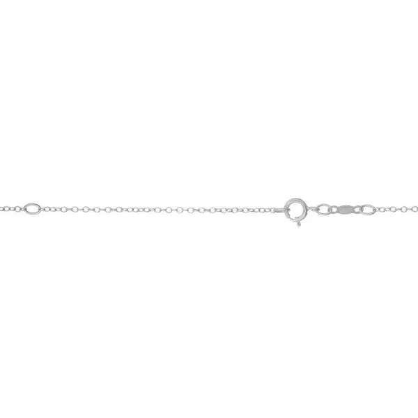 14K White Gold 1.2 mm Cable Chain 16-18