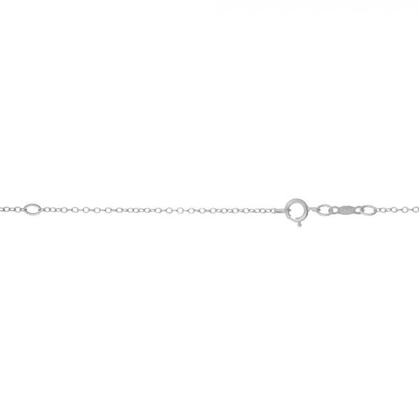 14K White Gold 1.2 mm Cable Chain 16-18