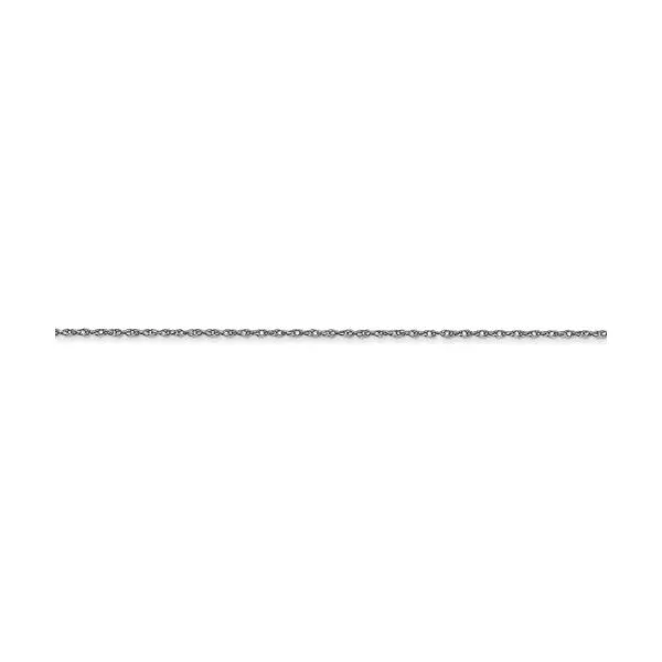 14K White Gold 0.6 mm Rope Chain 18
