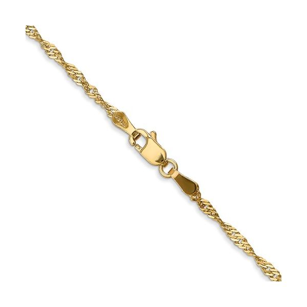 14K Yellow Gold 1.7 MM Cable Chain 18