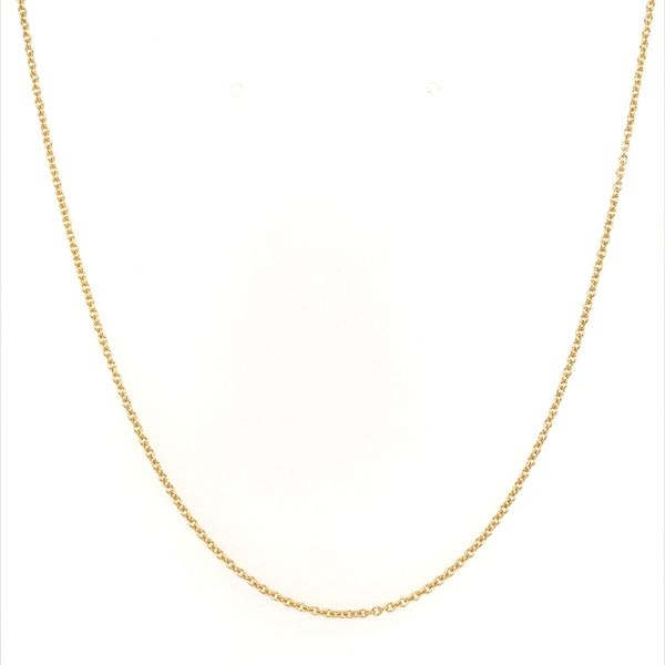 14K Yellow Gold 1.2 MM Cable Chain 16