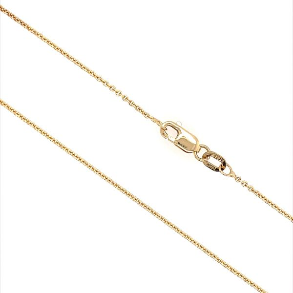 14K Yellow Gold 1.1 MM Cable Chain 18