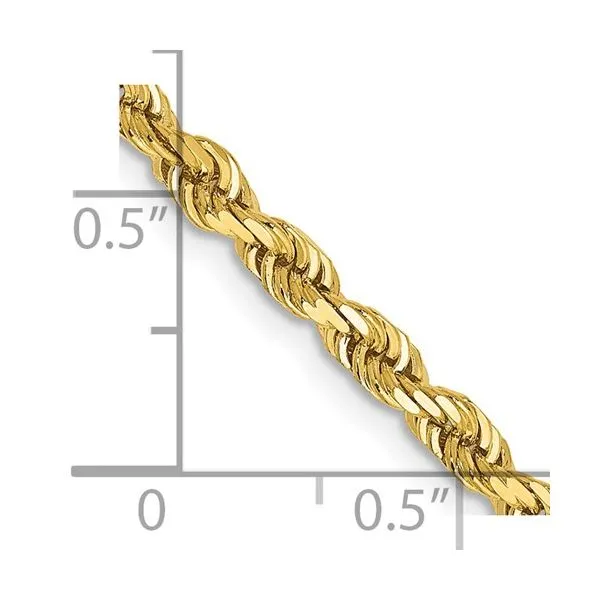 14K Yellow Gold 3.35 MM D/C Quadruple Rope Chain 24