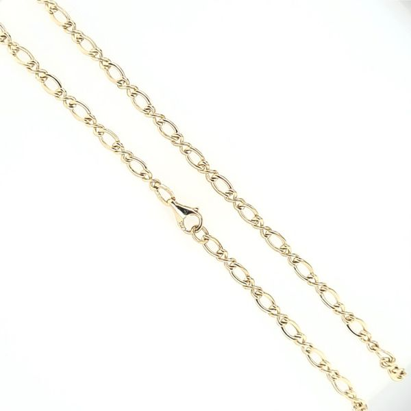 14K Yellow Gold 4.5 mm Fancy Link Chain 20