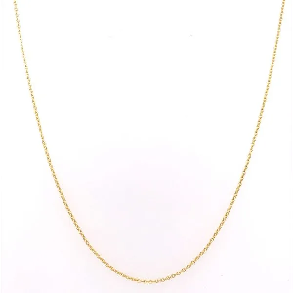 14K Yellow Gold 1.05 mm Tight Cable Chain 18