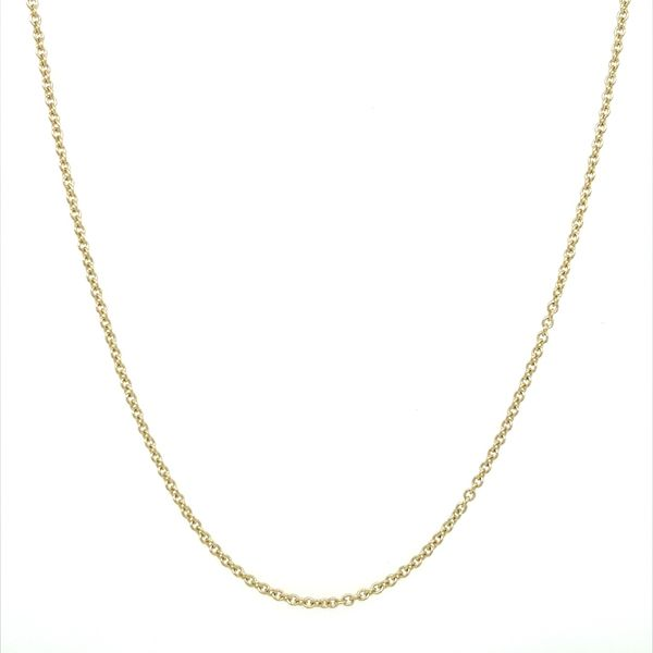 14KY Gold 1.5 mm Cable Chain 18