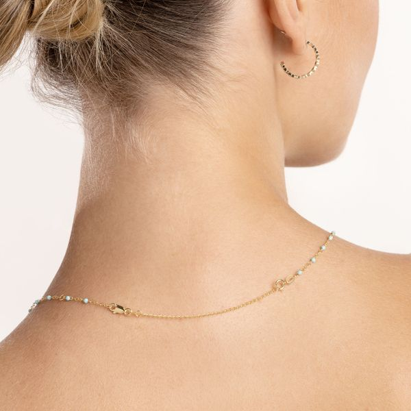 14K Gold Double Curb Chain Necklace