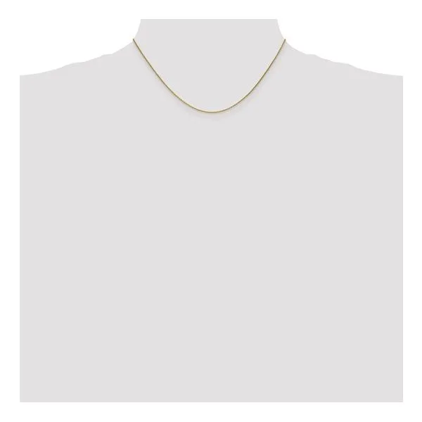 14K Yellow Gold 1 mm Round Open Link Cable Chain 16