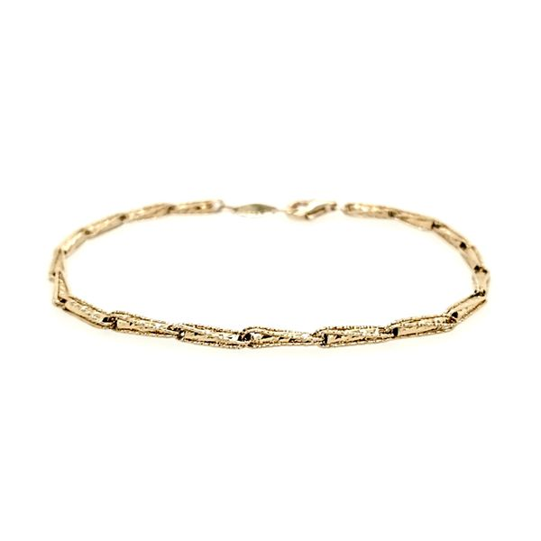 14KY Gold Diamond Cut Fancy Link Bracelet Franzetti Jewelers Austin, TX