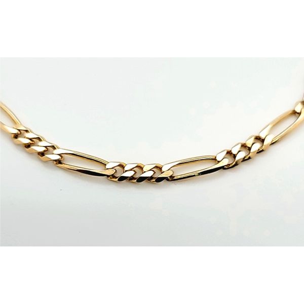 14K Yellow Gold Figaro Link Bracelet Image 2 Franzetti Jewelers Austin, TX