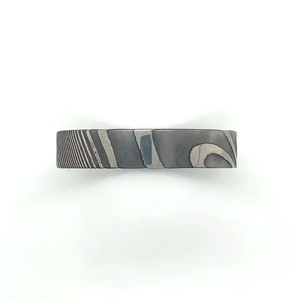 5 mm Damascus Steel TWIST Ring Insert Franzetti Jewelers Austin, TX