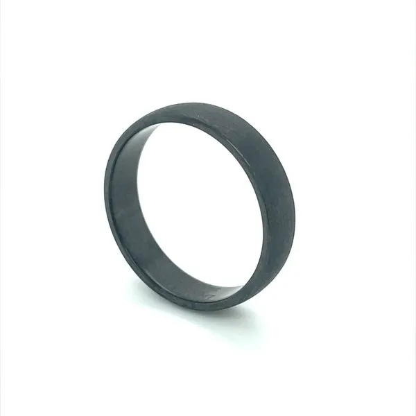 5 MM Zirconium Band with Satin Finish Image 3 Franzetti Jewelers Austin, TX