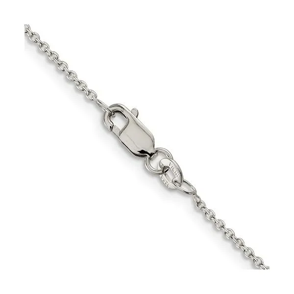 Sterling Silver 1.25 mm Cable Chain 24