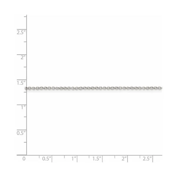 Sterling Silver 1.25 mm Cable Chain 24