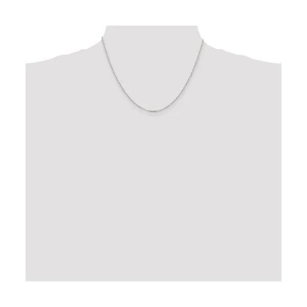 Sterling Silver 1.75 mm Diamond-cut Cable Chain 18