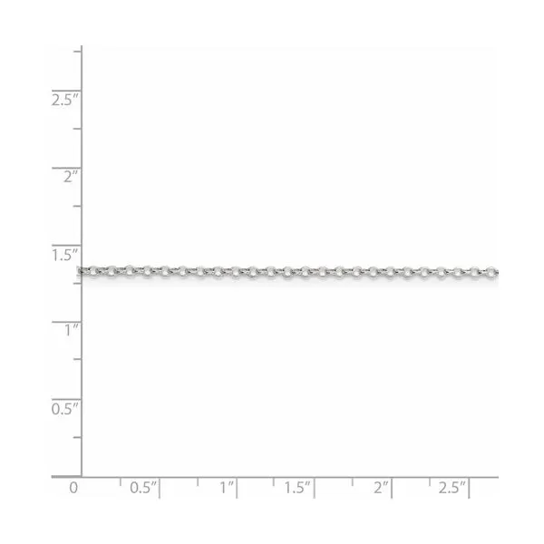 Sterling Silver 1.75 mm Diamond-cut Cable Chain 18