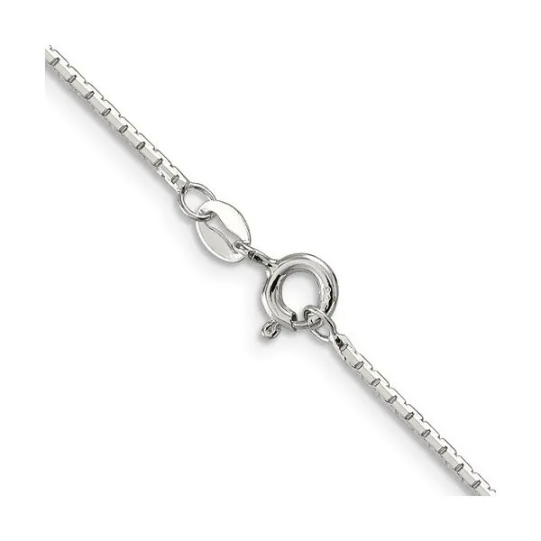 Sterling Silver 1.2 mm 8 Sided D-C Mirror Box Chain 20