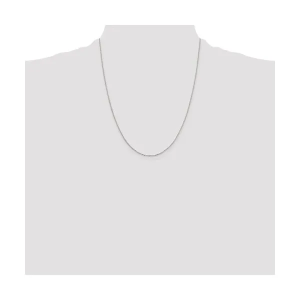 Sterling Silver 1 mm 8 Sided D-C Cable Chain 22