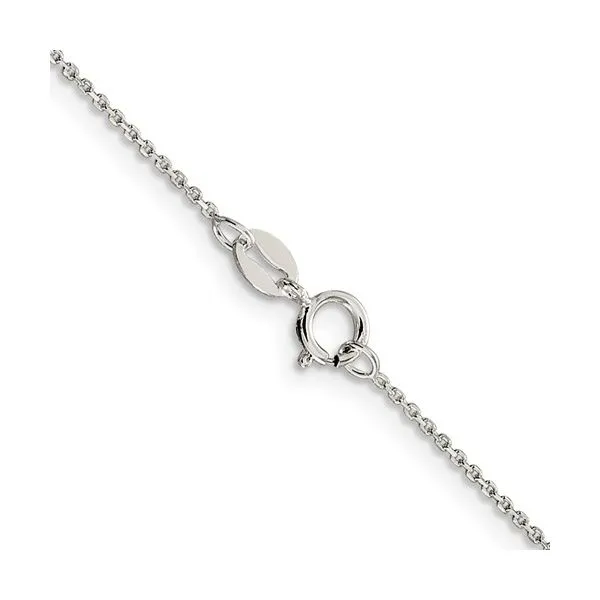 Sterling Silver 1 mm 8 Sided D-C Cable Chain 22