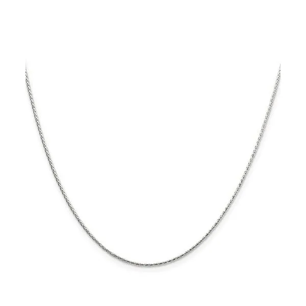 Sterling Silver 1.25 mm Diamond-cut Round Spiga Chain 16