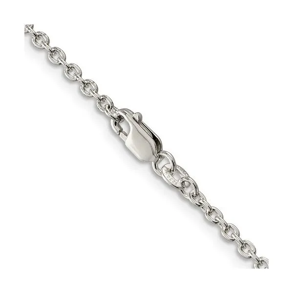 Sterling Silver 2.25 mm Cable Link Chain 20