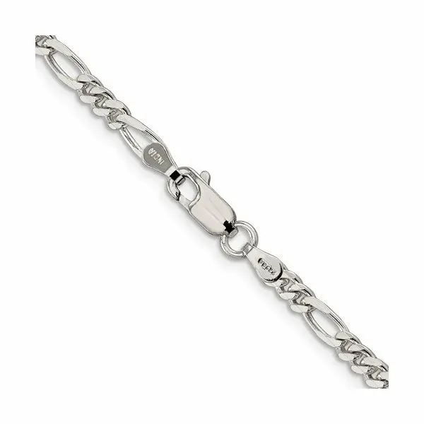 SS 3.5 mm Figaro Chain 18