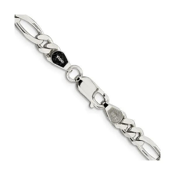 SS 5.5 mm Figaro Chain 22
