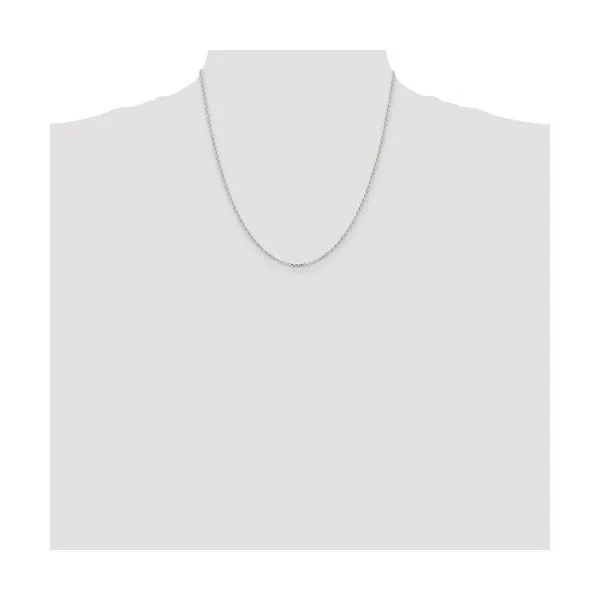 Sterling Silver 1.75 mm Diamond-cut Cable Chain 20