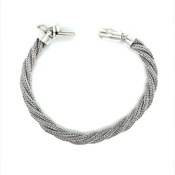 SS 7 mm Twisted Wheat Bali Bracelet 8