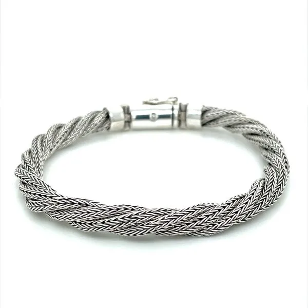 SS 7 mm Twisted Wheat Bali Bracelet 8