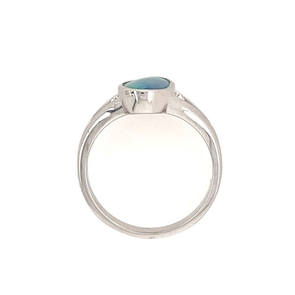 SS Freeform Opal Doublet Ring Image 3 Franzetti Jewelers Austin, TX