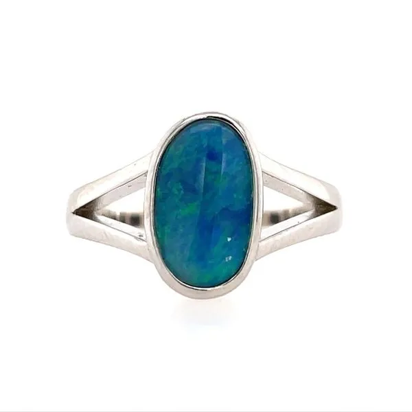 SS Freeform Opal Doublet Ring Franzetti Jewelers Austin, TX