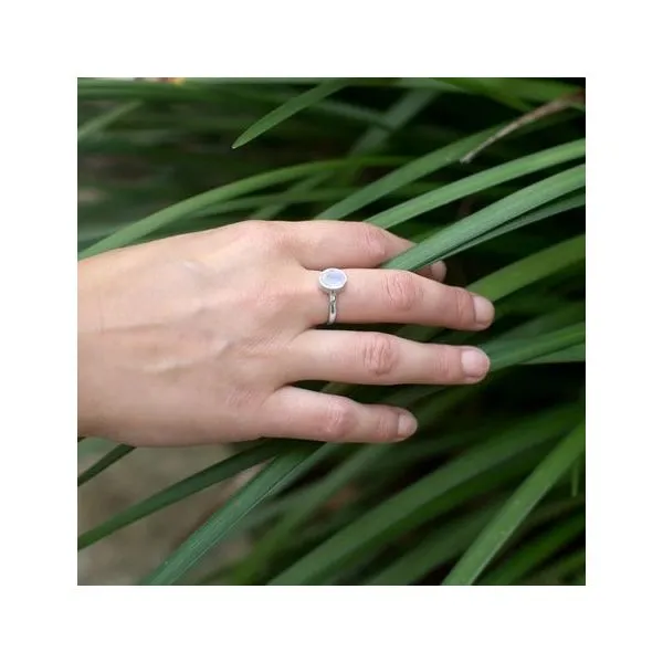 SS Facetted Rainbow Moonstone Ring Image 2 Franzetti Jewelers Austin, TX