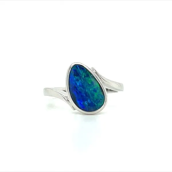SS Freeform Opal Doublet Ring Franzetti Jewelers Austin, TX