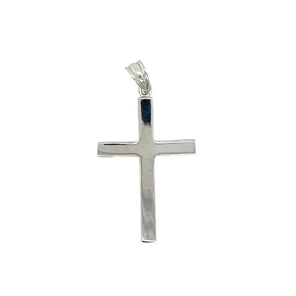 Sterling Silver Flat Cross Pendant Franzetti Jewelers Austin, TX