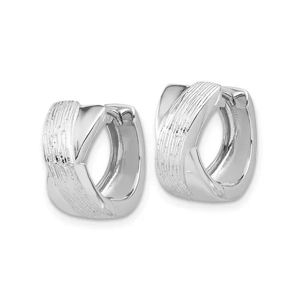 SS Huggy Hoop Earrings Image 2 Franzetti Jewelers Austin, TX
